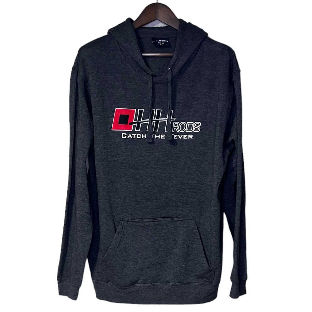 J. America HH Rods Graphic Hoodie w/ Built in Koozie and Opener Size XL